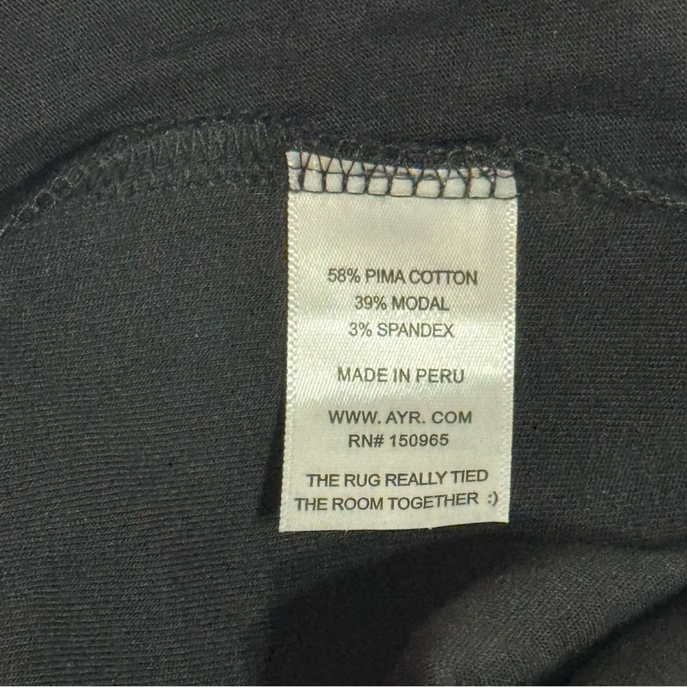 AYR High Hopes Black Wide Leg Pull On Pants Trousers Women’s M Cozy Casual Gift - Picture 8 of 9